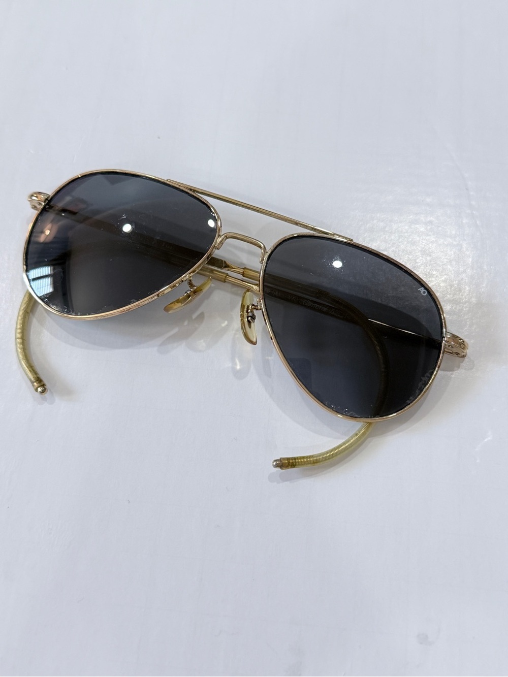 American Optical General Aviator Sunglasses Comfort Cable Temples